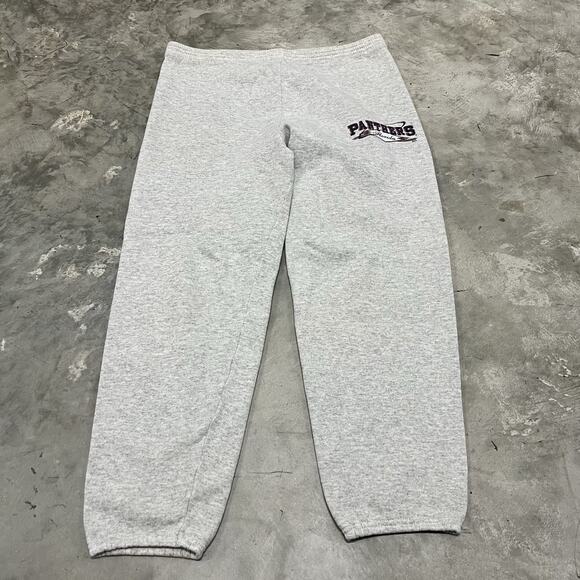 Vintage 90s Florida Panthers Track Sweat Pants Large Mens Tultex NHL Hockey READ - Picture 1 of 7